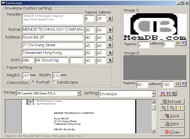 MemDB Envelope Printing System screenshot